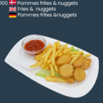 100. Pommes frites, nuggets